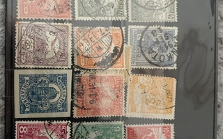 Vanhoja unkarilaisia postimerkkejä