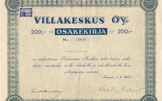 1943 Villakeskus Oy, Tampere osakekirja