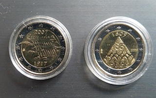 Suomi, 2 euron erikoisrahat 2007 ja 2009