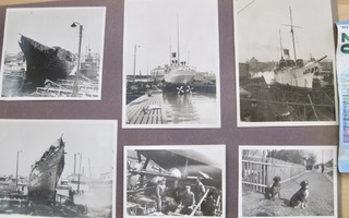 7 VANHAA Valokuvaa Turku Laivat ym 1920-l