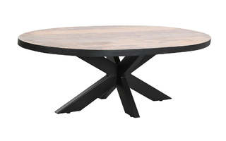 Olohuoneen pöytä DKD Home Decor Luonnollinen Metalli Mango