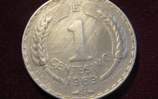 1 centesimo 1963 Chile