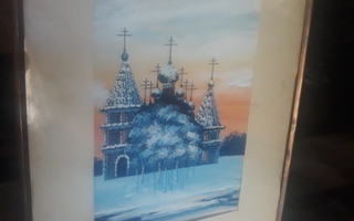 Hieno Työ Kizhi Venäjä maalaus 1990