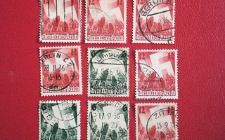 Saksa Valtakunta postimerkit 15 kpl