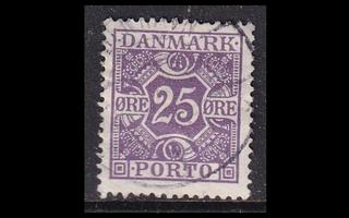 Tanska PORTO_16 o 25 öre violette tas. tausta (1921)