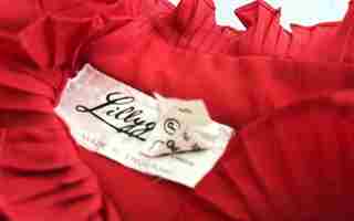 VINTAGE 70s Lillygould of London punainen paita 70-luku S XS