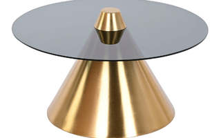 Sivupöytä DKD Home Decor Musta Kullattu Metalli Kristalli 