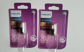 Led lamppu 2W G4 himmennettävä Philips 2 kpl