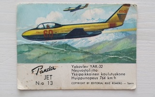 Panda Jet #13 – Yokolec YAK-32 – purkkakortti 60-luvulta