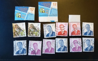 Belgia Ranska Hollanti Saksa Sveitsi postimerkkejä 18 g.