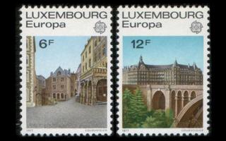 Luxemburg 945-6 ** Europa maisemia (1977)