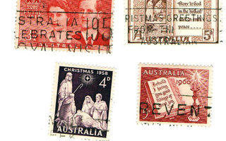 Vanhoja postimerkkejä Australia
