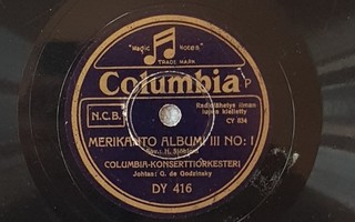 Savikiekko 1942 Columbia Konserttiorkesteri -Columbia DY 416