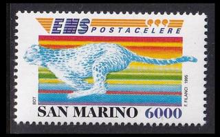 San Marino 1639 ** Pikaposti EMS gepardi (1995)