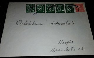 Mäntylä M-30/54 Sekapostitekuori 1955 PK900/14
