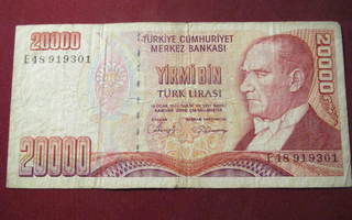 20000 lira 1970 Turkki-Turkey