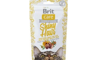 Brit Care Cat Snack SHINY Hair - kissan herkku -