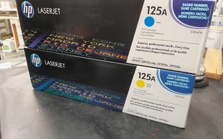 HP 125A syaani ja keltainen Laser värikasetti 1+1=2kpl