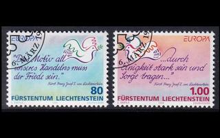 Liechtenstein 1103-4 o Europa rauha ja vapaus (1995)