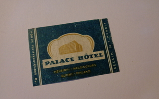 TT-etiketti Palace Hotel, Helsinki - Helsingfors