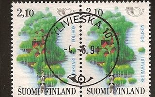 1991 Pohjola Seurasaari 2,10mk pari LOisto