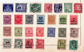 Vanhoja postimerkkejä Saksa