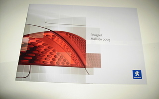 Myyntiesite - Peugeot mallisto - 2003
