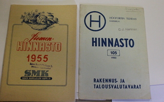 Siemenhinnasto 1955 ja Högforssin tehdas 1952