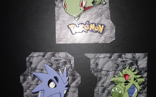 Pokemon Larvitar & kehitysmuodot topps