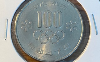 Sapporo Japan 100 Yen 1972 Winter Olympic coin