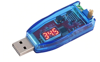 USB DC-DC muunnin 5V-24V LED-näytöllä