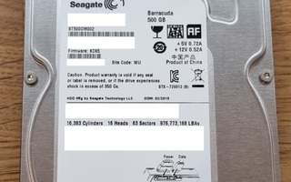 500Gb Seagate Barracuda kovalevy
