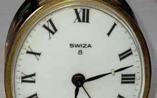 Vanha Swiza 8 Swiss made T pöytäkello / herätyskello.