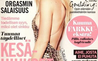 Cosmopolitan n:o 4 2014 Ellie Goulding. Krista Järvinen. Muo