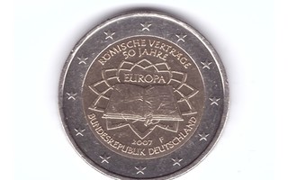 Saksa 2€ 2007 F Rooman Sopimus 50 Vuotta