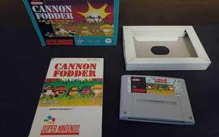 Super Nintendo SNES 16bit Cannon Fodder (CIB) EUR