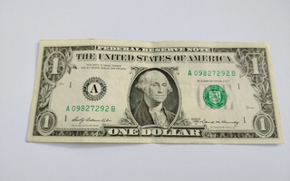 USA 1 Dollari, sarja 1969 A, A=Boston, käytetty siisti