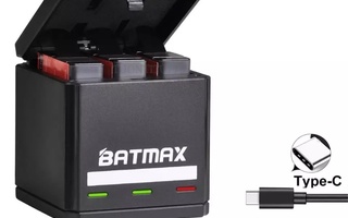 Gopro AHDBT-501 BATMAX USB-C-Type Tripla Boxilaturi