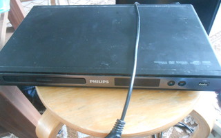 Philips DVD Player, DVP3520 + kaukosäädin.