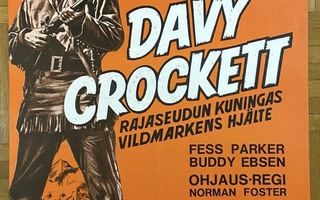 Vanha elokuvajuliste: Davy Crockett - rajaseudun kuningas