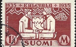 1935 Kalevalan 100-vuotisjuhla 1 1/4 mk leimattu LaPe 191