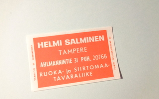 TT-etiketti Helmi Salminen, Tampere