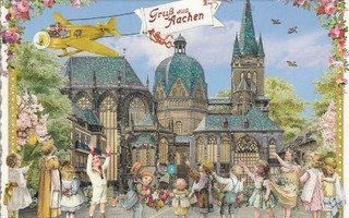 Aachen tuomiokirkko (Tausendschön-kortti)