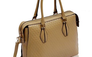 Nude Tote With Long Strap
