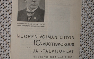 Nuoren Voiman liiton 10-vuotisjuhla 1931