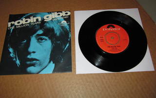 Robin Gibb 7" One MIllion Years, PS v.1969 EX/EX Bee Gees