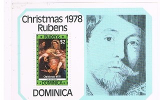 Dominica 1978 - Joulu Christmas ++ sarja ja blokki