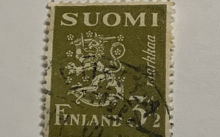 263/ 1942 Leijona M30 3,5 mk o leimattu