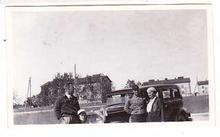 VANHA Valokuva UPEA Auto 1930-l 5,5 x 9 cm