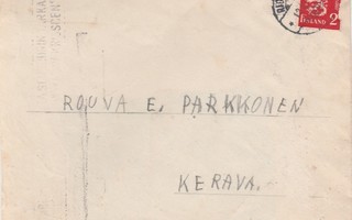 1940, Kirje Ridasjärvi--Kerava